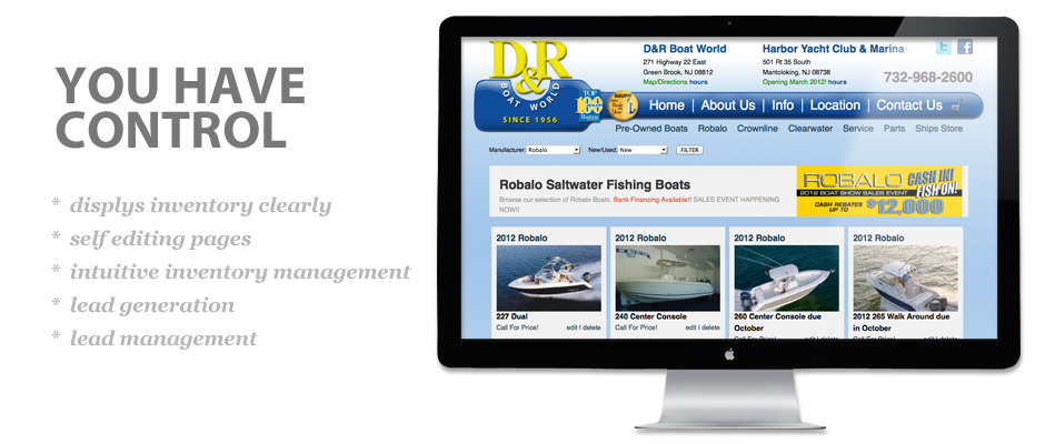 SiteDoneRite marine dealer websites that work